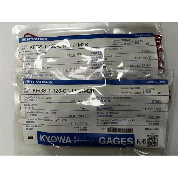 日本KYOWA配件耗材應變片KFGS-2-500-C1-16 L30C2S