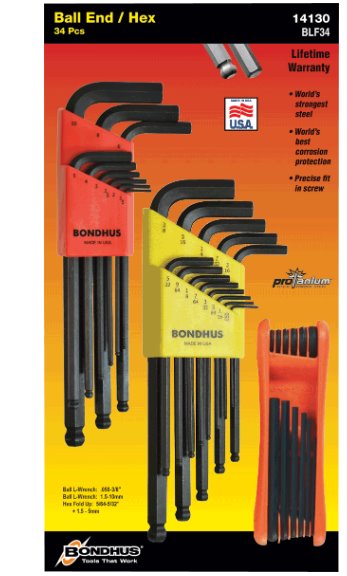 美國Bondhus波頭ProHold? TORX?L型扳手PHTX8