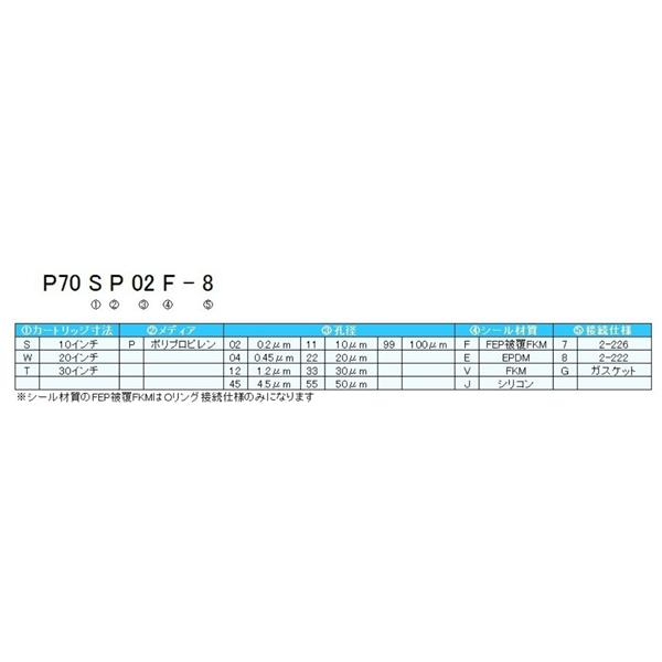 日本開滋KITZ PP 平膜褶式濾芯P70TP99V-8