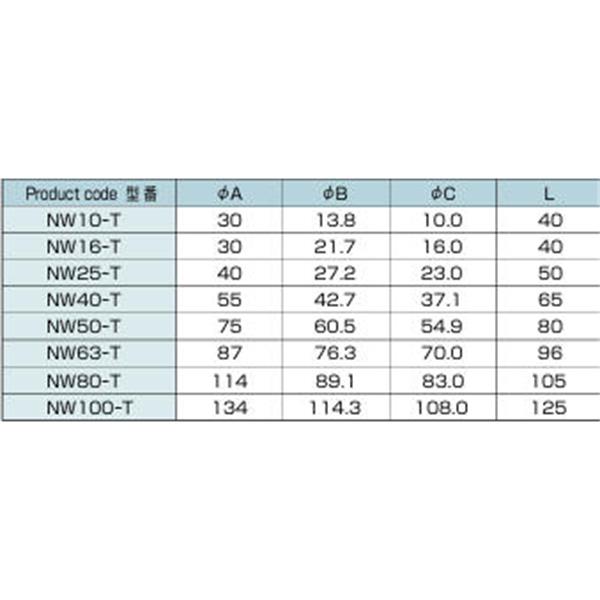 日本ADVANTEC愛德萬泰克NW FIXED真空管路連接配件NW10-T